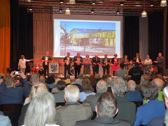 Feierliche Schlüsselübergabe im Setzwerk, Kulturhaus in Arlesheim