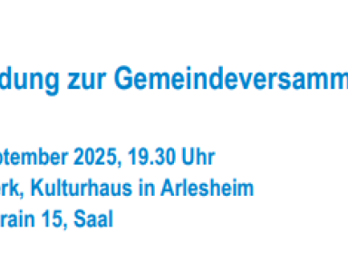 Nächste Gemeindeversammlung