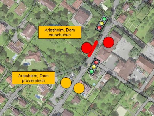 Haltestellen «Dom» verschoben